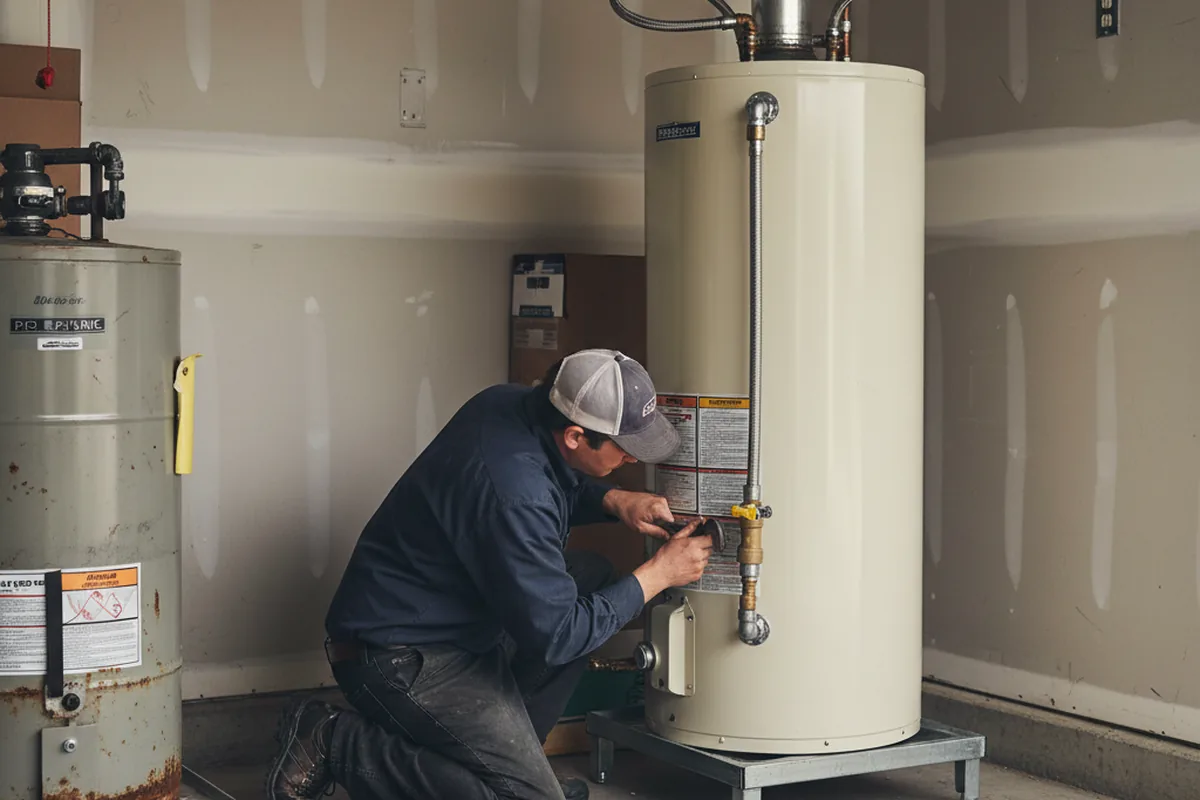 Water heater and shutoff valve replacement in Cave Creek